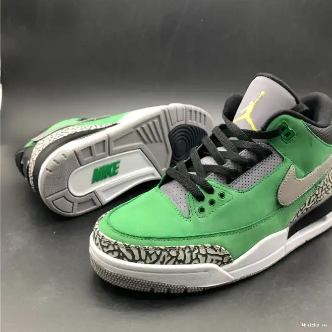 Rep TB Retro PE 867493 Oregon Air Ducks Tinker Jordan AJ3 3 shoes 0625